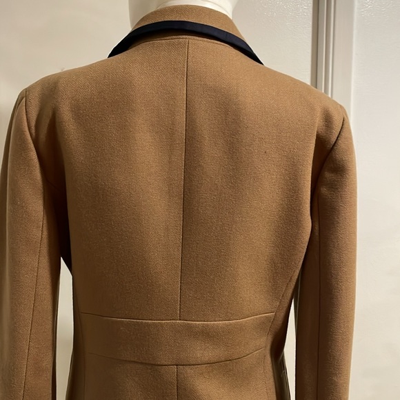 Vintage J. Crew Tan Wool Blazer Sz6 - Picture 9 of 11